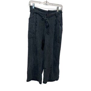 Anthropologie  Avec Less Fillies High Rise Wide Leg Gray Pants  Size 6 Womens